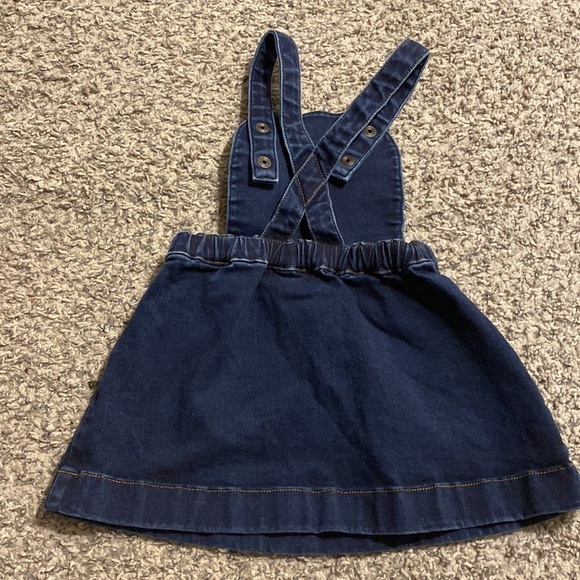 Hanna Andersson toddler denim overall dress | size 18-24m - Picture 2 of 5